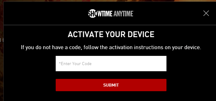 showtime anytime activate