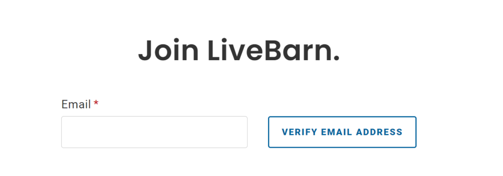 livebarn account sign up