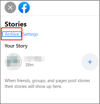 archived stories on facebook
